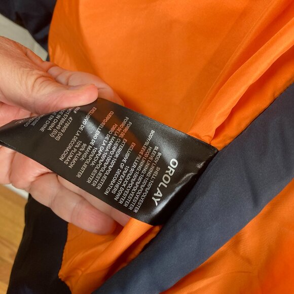 Orolay Womens Plus 2X Thickened Down Hooded Puffer Winter Jacket Navy Blue - Picture 7 of 9